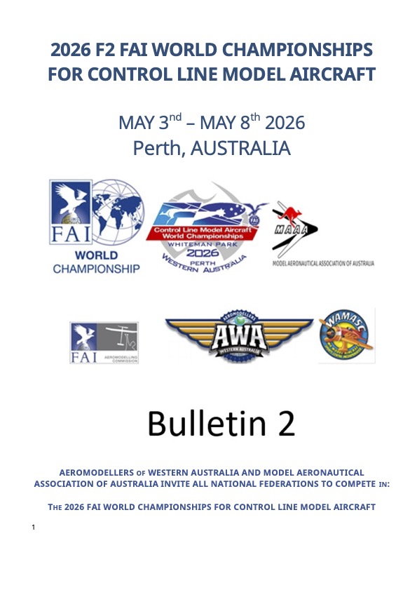 2026 FAI World Championships Control Line 