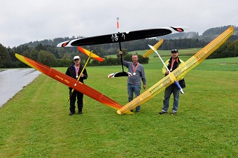 Schweizermeisterschaft F5J Thermiksegelflug mit Höhenlogger und Motortimer